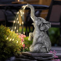 Elephant Statue Solar Garden LED Light Strings P4781