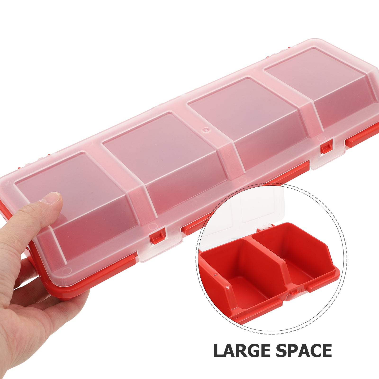 2 Pcs Screw and Nail Organizers Storage Parts Box Q19845