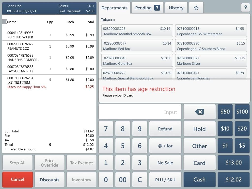 SmartPOS Cash Register POS System Bundle with Touch Screen Monitor, Customer-Facing Display, Cash Drawer, Wireless Scanner, Thermal Printer Y818494