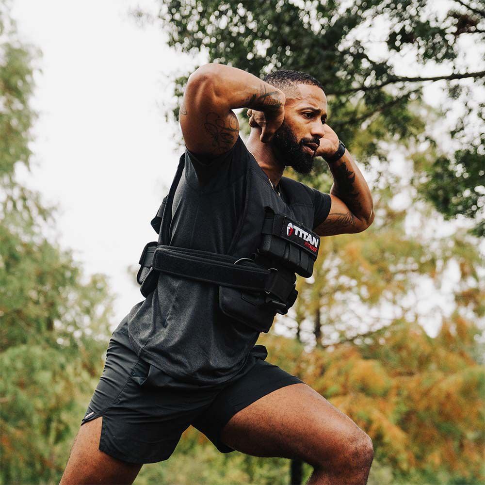 40 LB Adjustable Weight Vest with 2.5 LB Solid Cast Iron Weights S518