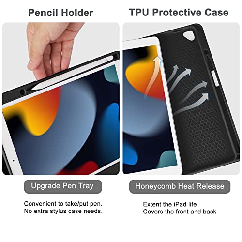 Teal Detachable BT Keyboard Case for iPad 10.2 Y367581