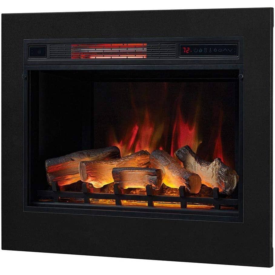 23-in 3D Infrared Fireplace Insert & Flush Mount Kit I7357