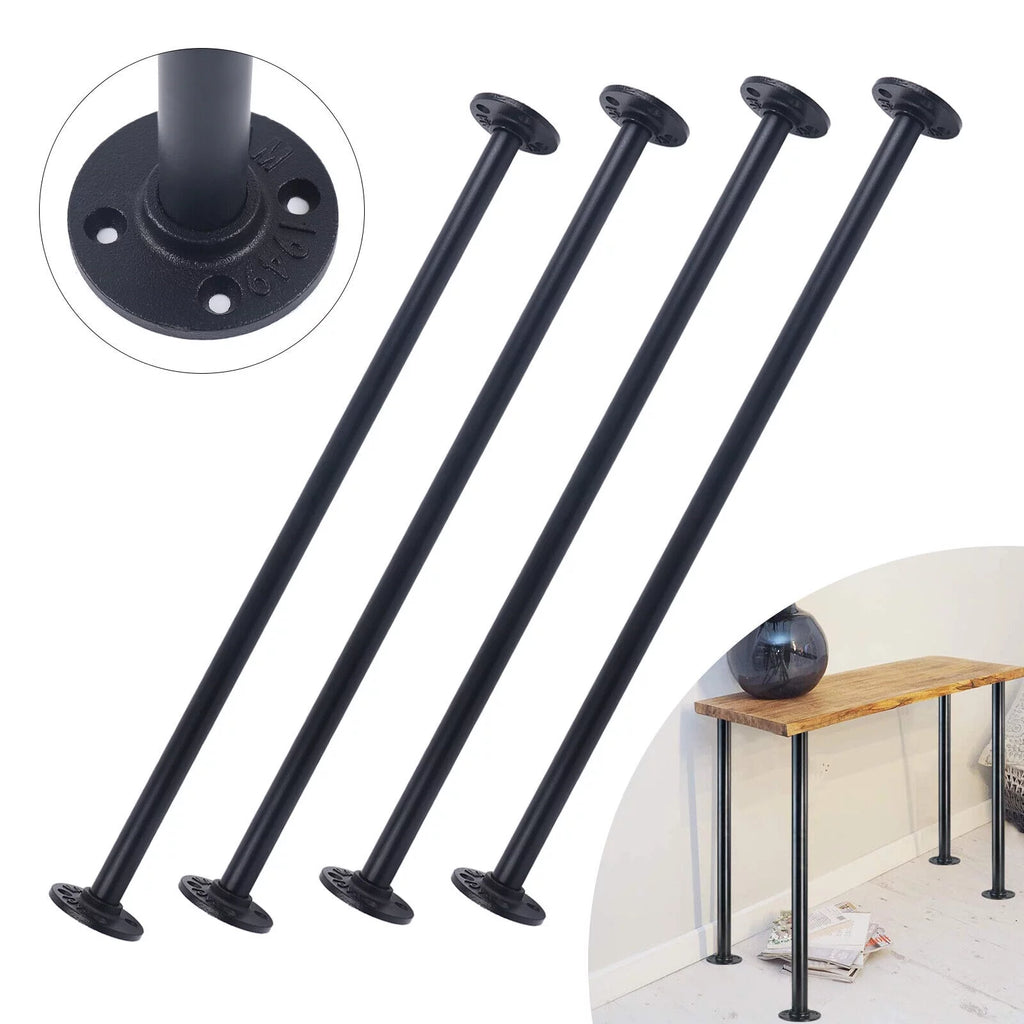 Black Metal Table Legs 4 Pack N450