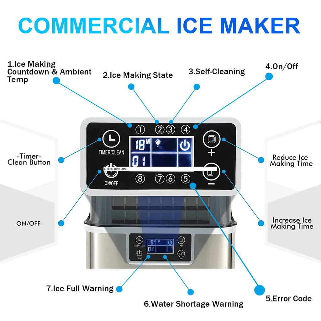 Stainless Steel Ice Maker Q7446