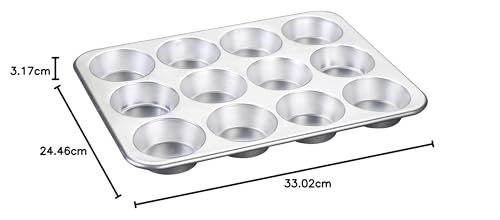 12 Cavity Muffin Pan with High-Domed Lid X619