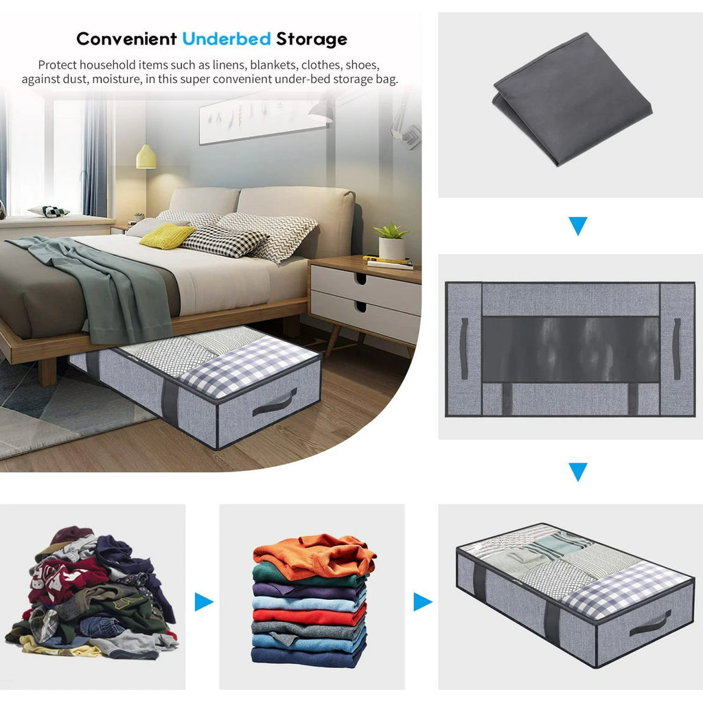Breathable Zippered Storage Bag with Clear Window L744