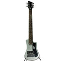 Metallic Silver Travel Guitar with Gigbag S585