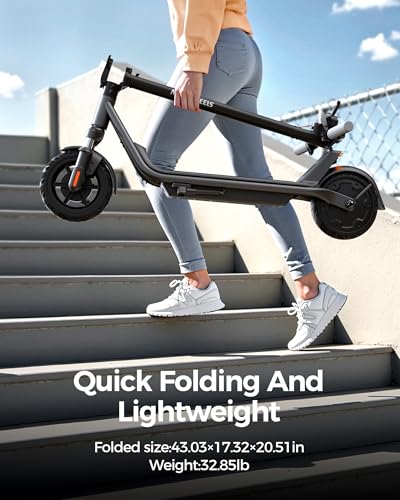 300W Electric Scooter with 7.5AH Battery, 15.5 mph Speed, 11 Miles Range, 8in Solid Tires M824815