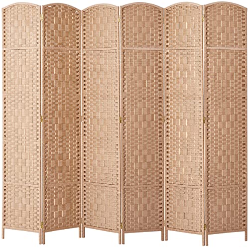 Light Beige 8 Panel Room Divider T84754