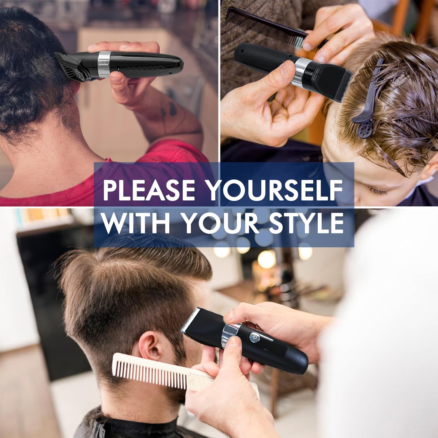 Cordless Hair Clippers with LED Display M413