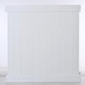 White Vinyl Fence Panels Set of 2 Pcs V7987