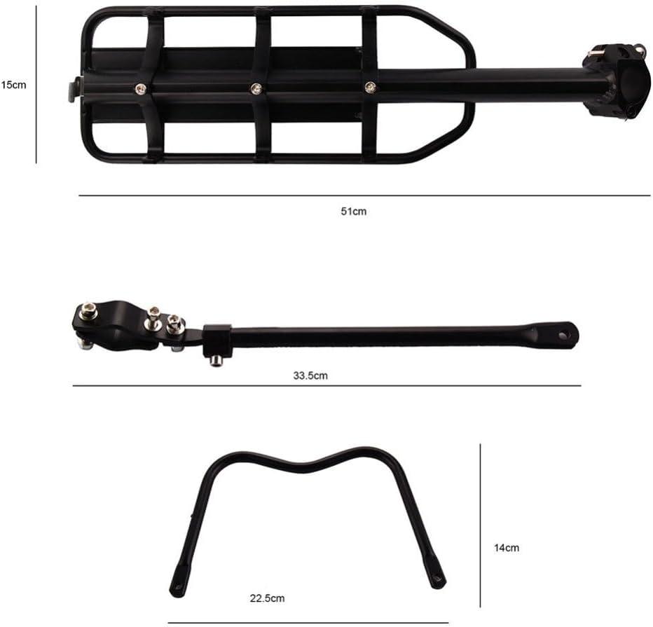 Retractable Quick Release Adjustable Alloy Bicycle Cargo Rack G5917