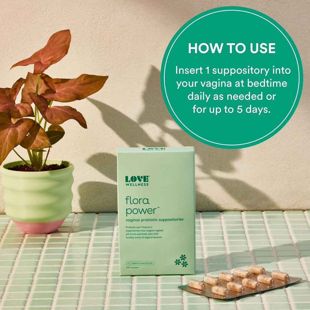 Vaginal Suppositories & Prebiotics with Probiotic Strains & Vitamin C U941206
