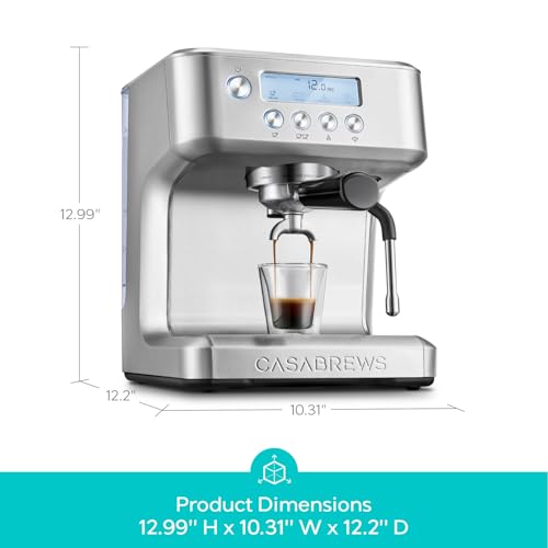 Espresso Machine with LCD Display and Milk Frother P69121