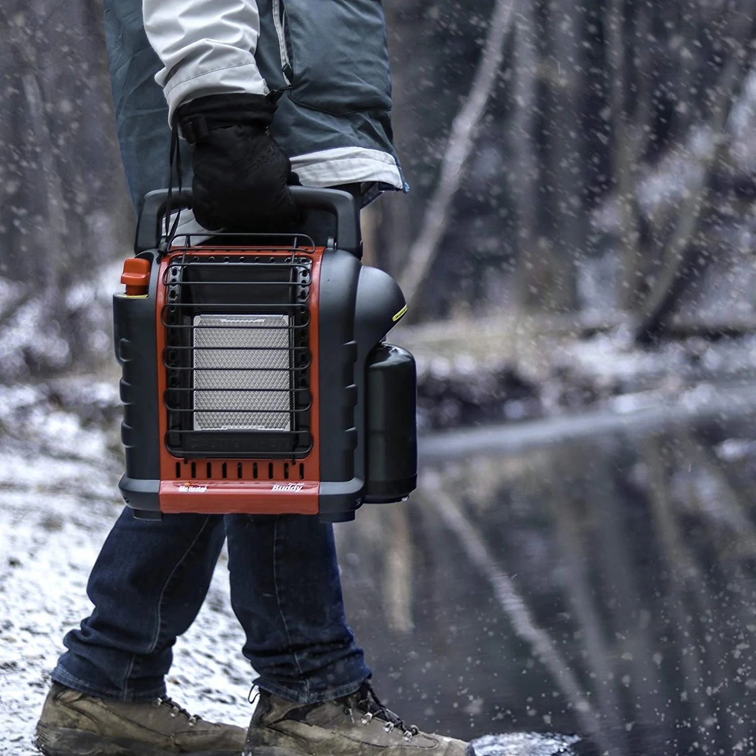 Red-Black Portable Propane Radiant Heater F68915