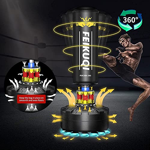70''-205lbs Freestanding Punching Bag with Stand D603555