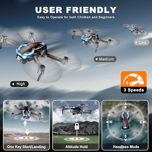 2K HD FPV Drone with Camera, 2 Batteries I6069
