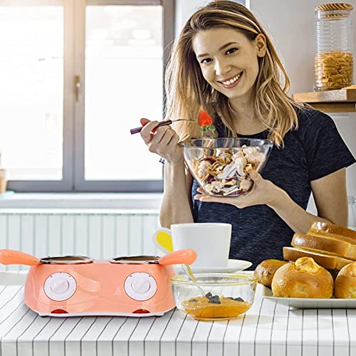 Mini Electric Fondue Pot Kit with Double Melting Pot G705