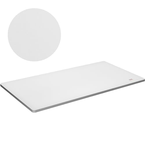 White 55" x 28" x 1" Solid Particle Board Desk Top L5813