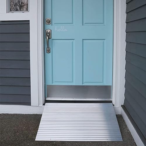 Portable Self Supporting Aluminum Modular Entry Threshold Ramp, 6 Inch B20824