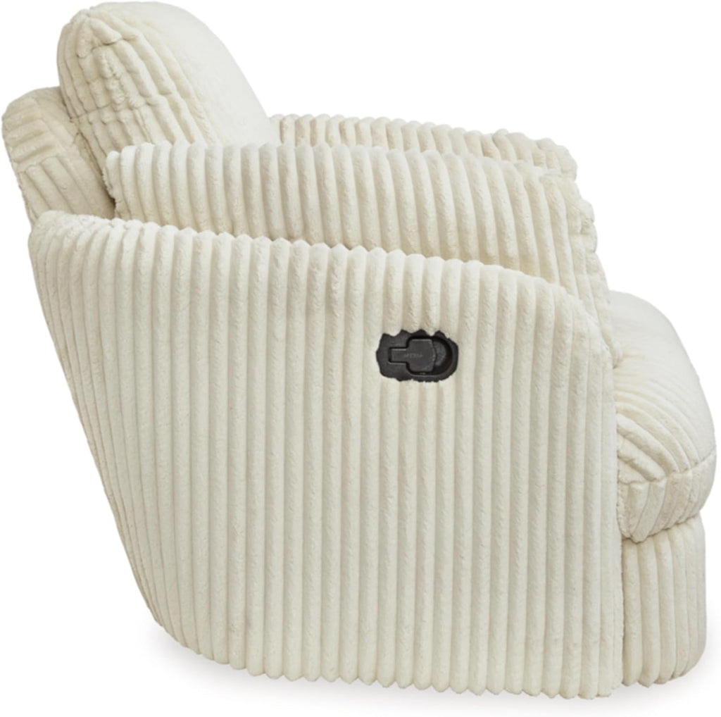 White Swivel Glider Recliner Y70612