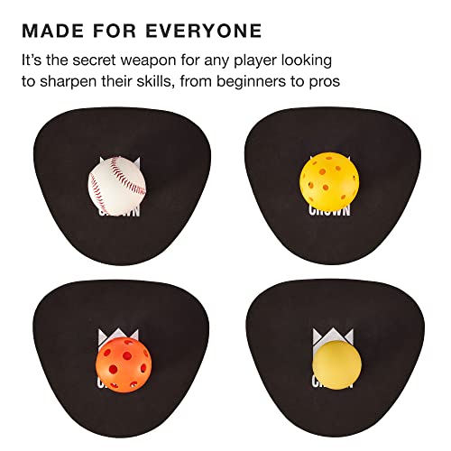 Pancake Baseball Practice Mitts - EVA Foam Infield Fielding Training Coaching Equipment - Ambidextrous, One Size Accessories - Thick, Flat Glove Substitute E1930