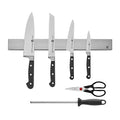 7-Piece German Knife Set with Stainless Magnetic Knife Bar J234