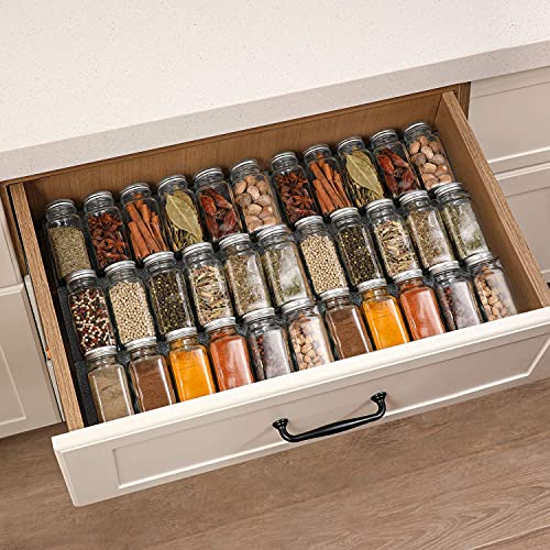 24 Pcs 4oz Glass Spice Jars with Airtight Metal Caps Q67358