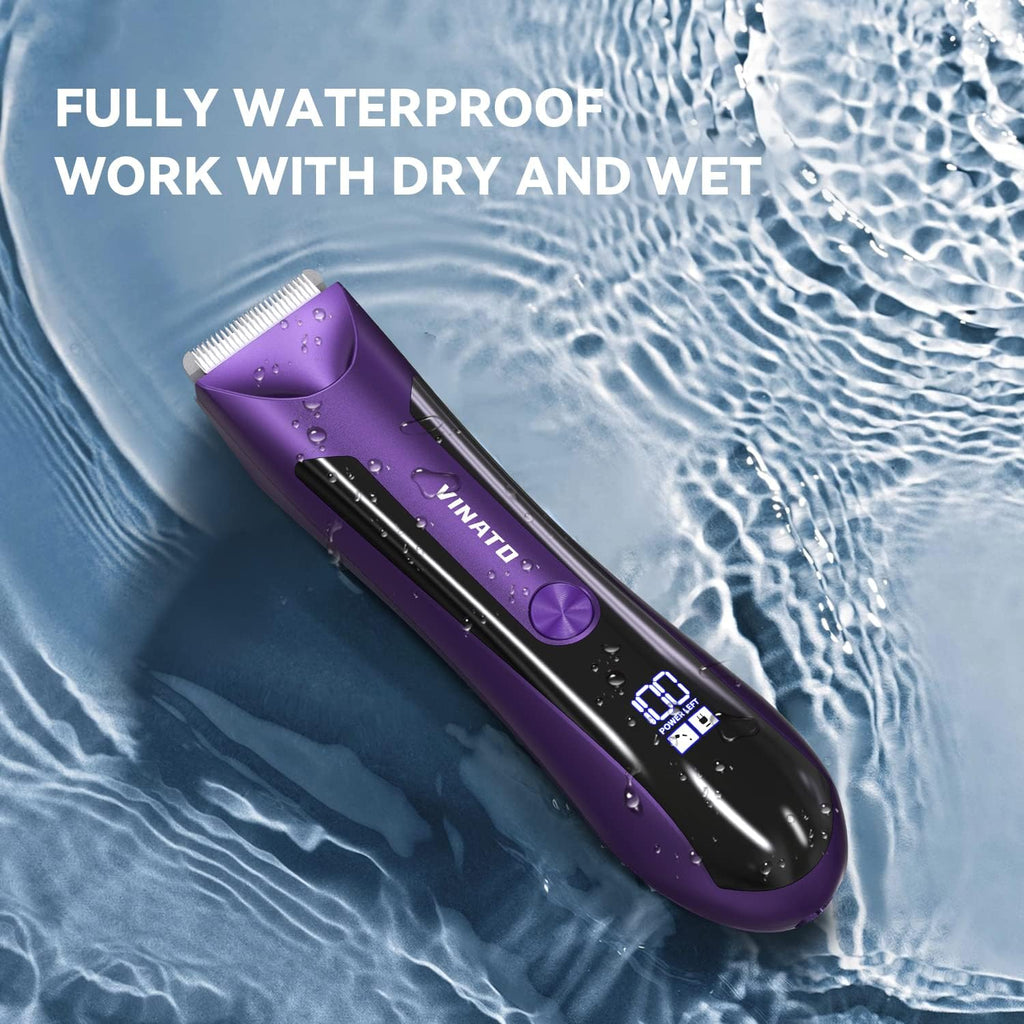 Waterproof Electric Body Hair Trimmer with Ceramic Blade S48861