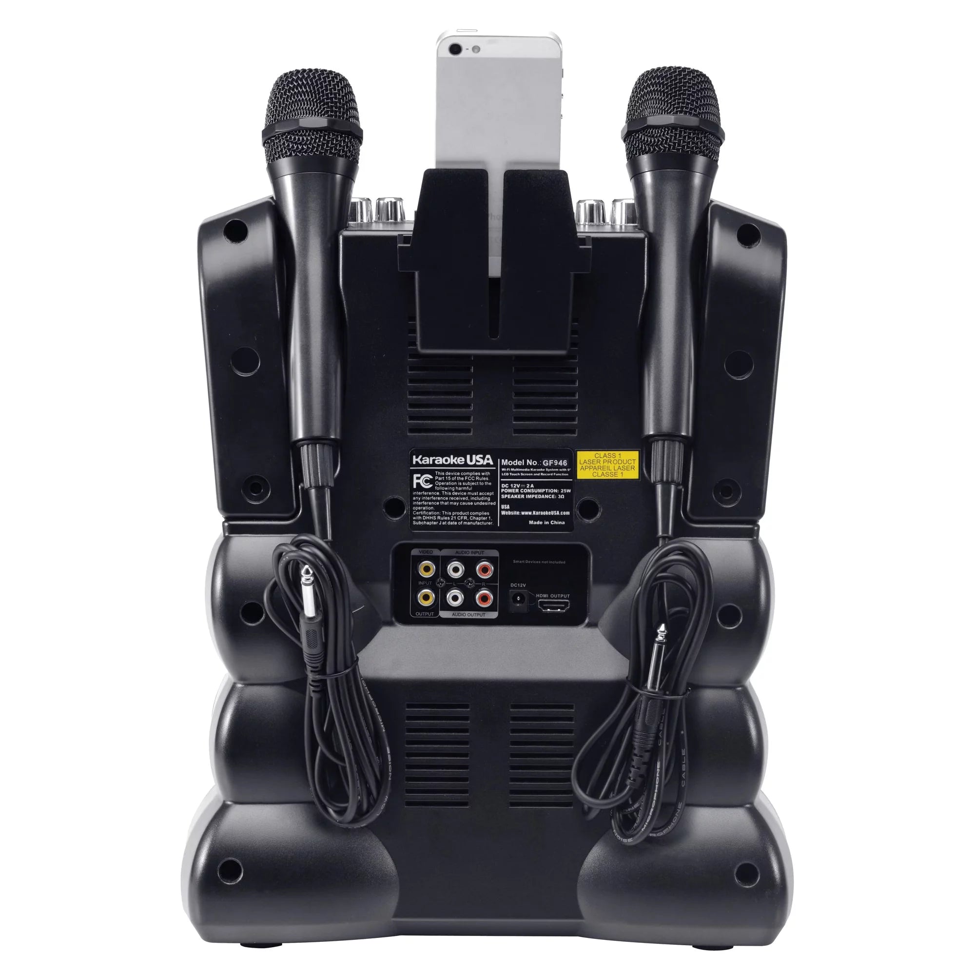 35-Watt Karaoke System with 7" TFT Digital Color Screen, 2 Microphones R3914