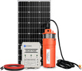 12V Solar Well Pump Kit with 120W Solar Panel and 10Ah Battery P6951