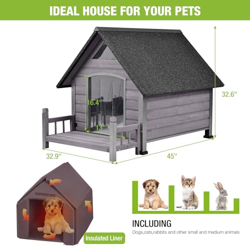 Insulated Dog Kennel with Metal Frame R94294