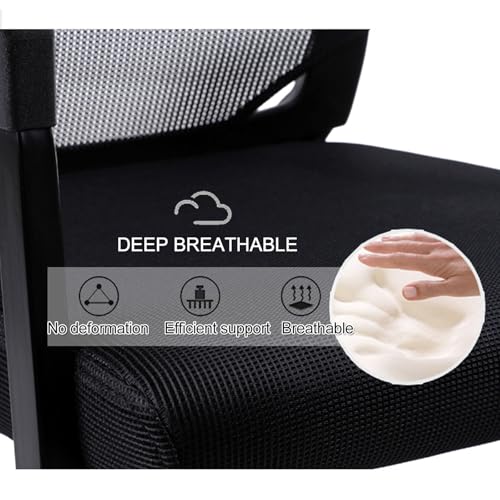 Red Mesh Guest Chair with Sled Base and Armrests A529