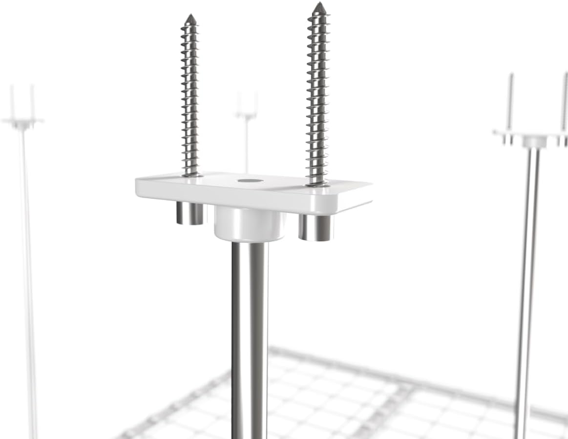 Adjustable Height Overhead Garage Door Ceiling Triple L Shaped Platform (31 in. W x 93 in D) O8539