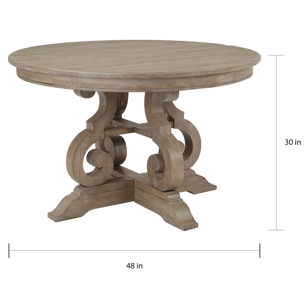 Dove Tail Grey Round Dining Table Z190700