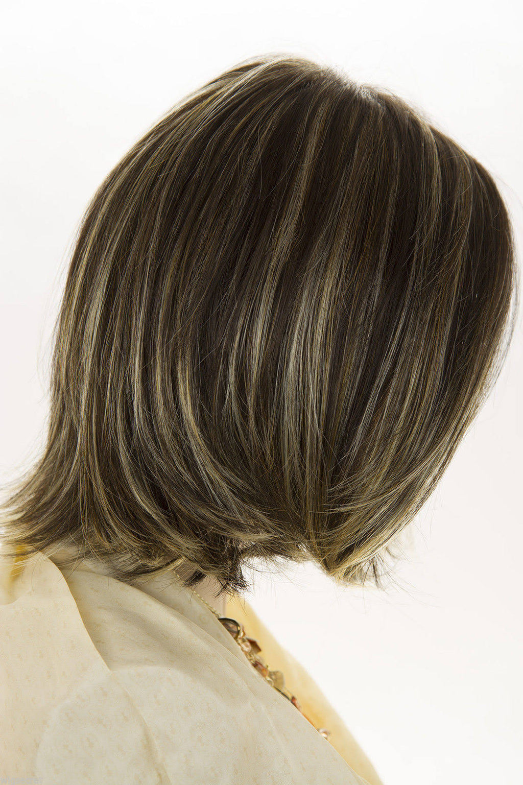 Medium Lace Front Mono Straight Blonde Brunette Red Wigs - Light Gold Brown Medium Gold G5802