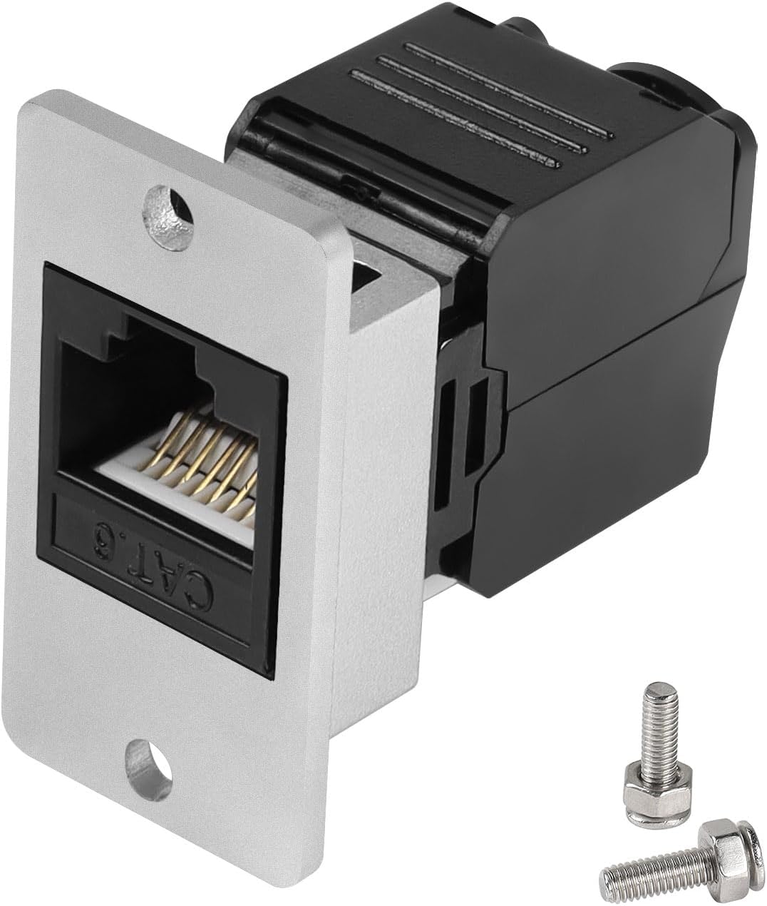 CAT6 RJ45 Female Panel Mount Ethernet Connector T3657