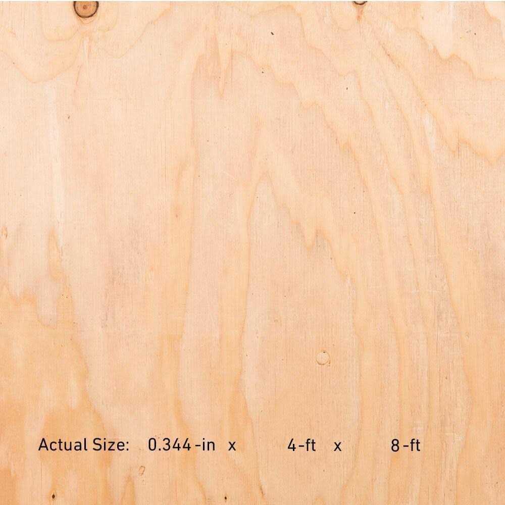 3/8-in x 4-ft x 8-ft Douglas Fir Plywood Sheathing Y802