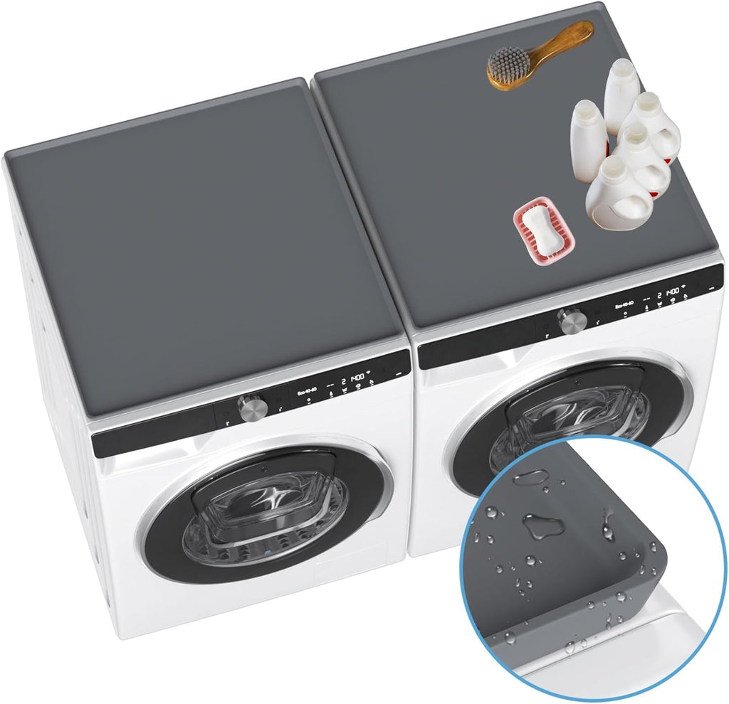 Gray 23.6''x 23.6'' Silicone Washer and Dryer Covers L64121