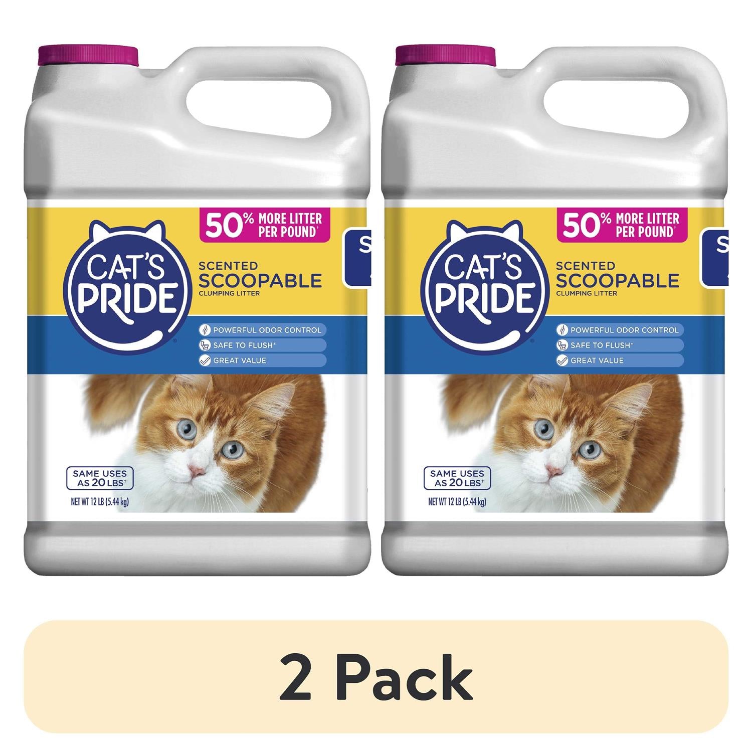 Scoopable Scented Lightweight Clumping Cat Litter Y410626