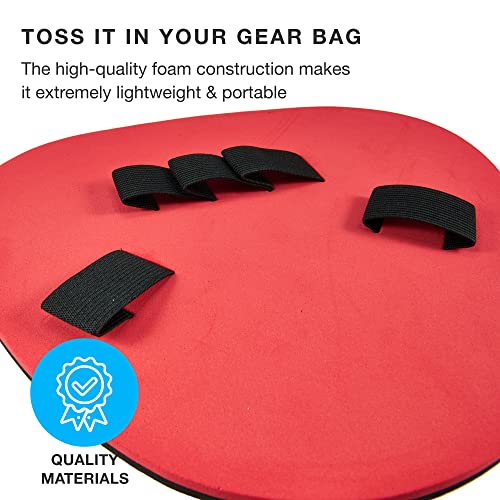Pancake Baseball Practice Mitts - EVA Foam Infield Fielding Training Coaching Equipment - Ambidextrous, One Size Accessories - Thick, Flat Glove Substitute E1930