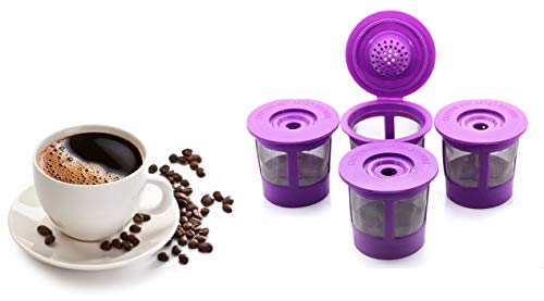 4 Pack Reusable K Cups Coffee Filter Pod for Keurig V19405
