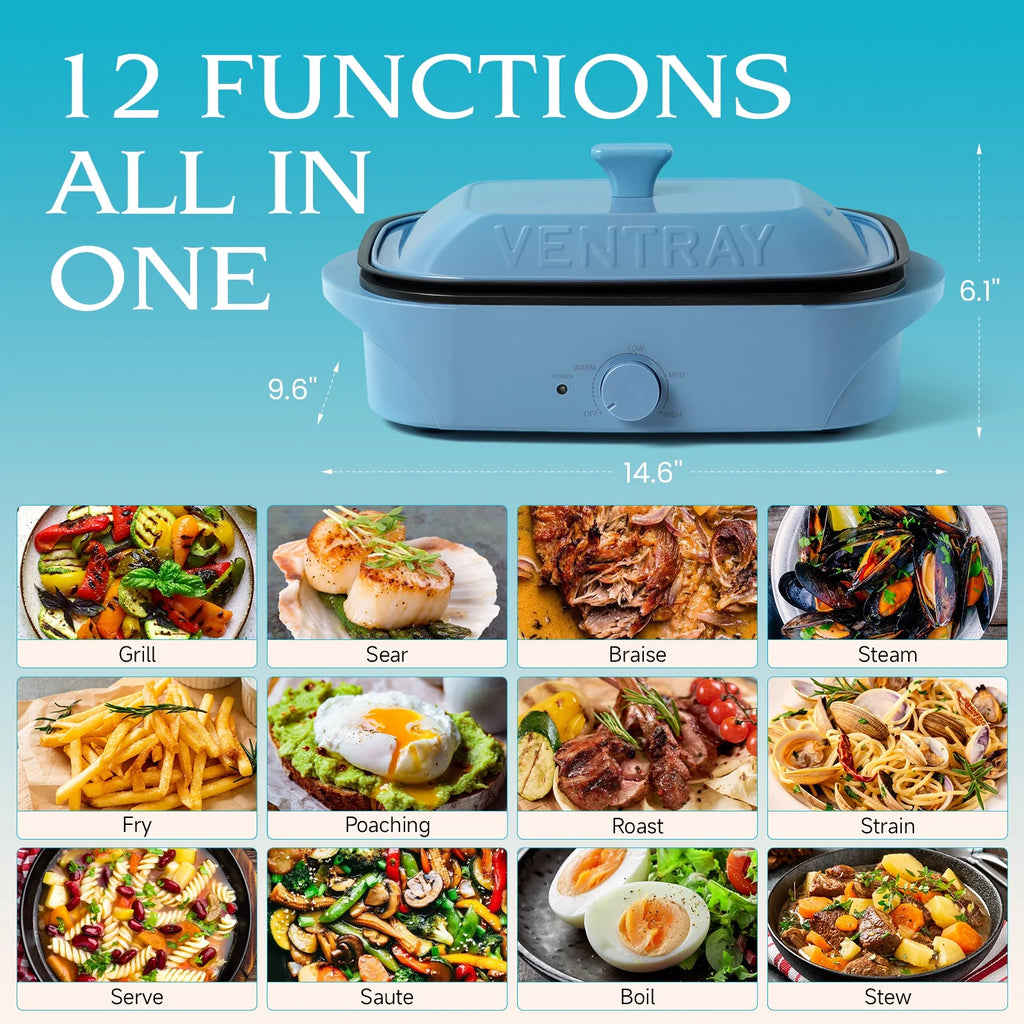 12-In-1 Electric Indoor Grill W54027