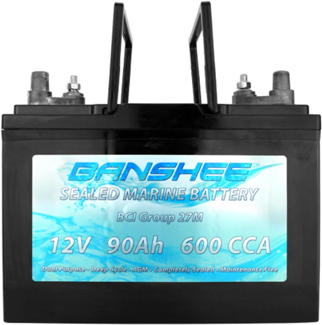 Sealed AGM Deep Cycle Marine Trolling Motor Battery Group 27 U307087