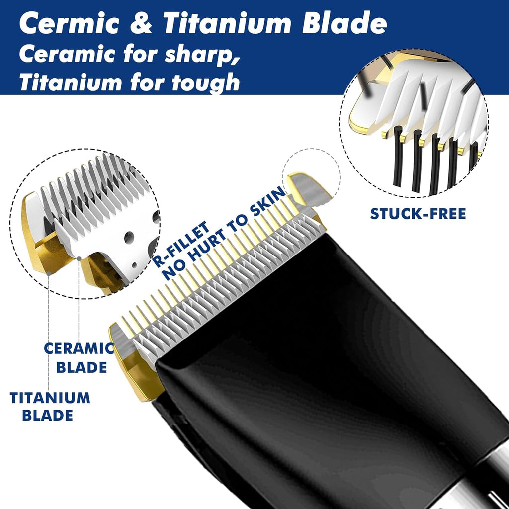 Cordless Hair Clippers with LED Display M413