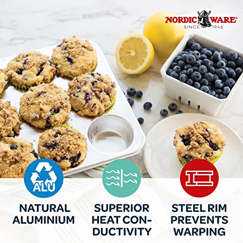 12 Cavity Muffin Pan with High-Domed Lid X619