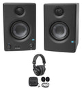 Pair Powered Studio Monitor Speakers and Studio Headphones V44701