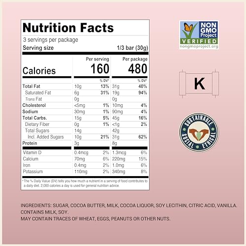 Ruby Chocolate 34% Cacao 3.2oz Bar 12 Pack Z547229