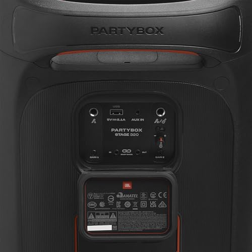 Portable Party Speaker with Telescopic Handle & Wheels (Black) G2699