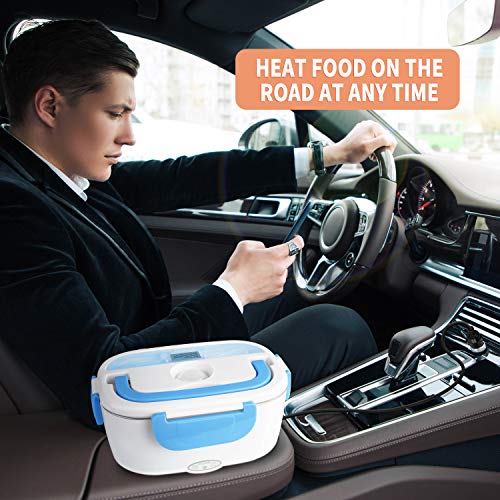 1.5L Portable Electric Lunch Box Food Heater with Fork Spoon and Insulated Lunch Bag I4209
